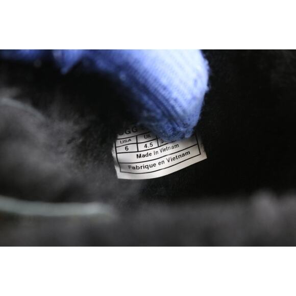 UGG Boots Womens 6 Silver Black Bailey Bling Crystals Shearling Lined Like New - Picture 8 of 9